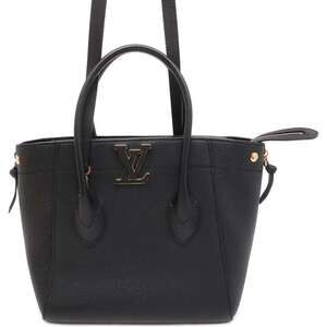 Louis Vuitton Calf Leather Tote Bag Freedom Black